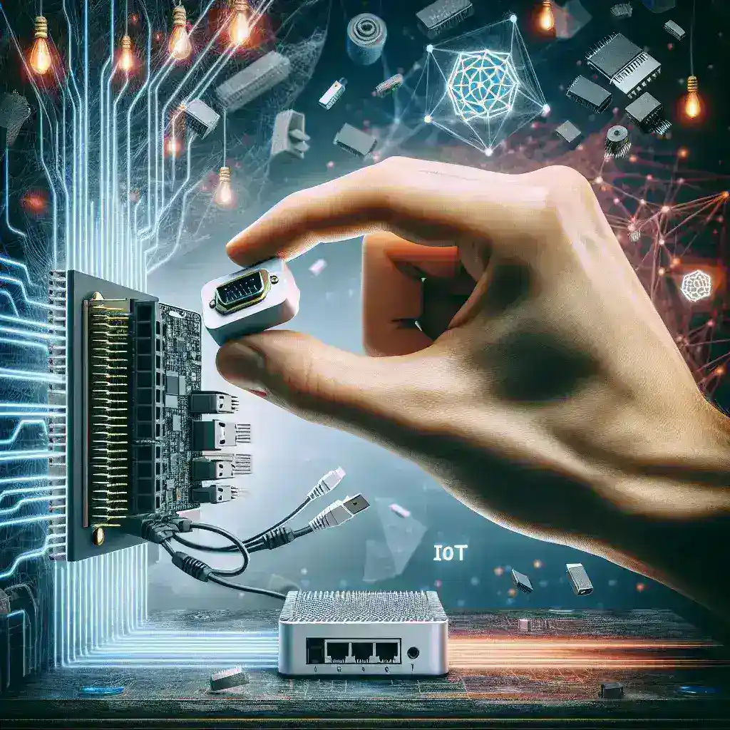 ¿Cómo se instala un adaptador de red en un dispositivo IoT?
