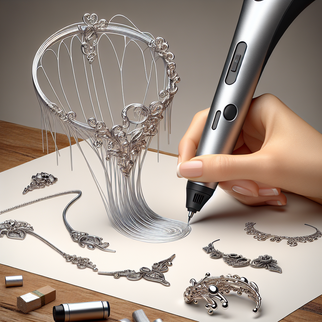 ¿Se pueden dibujar diseños de joyería con un bolígrafo 3D?