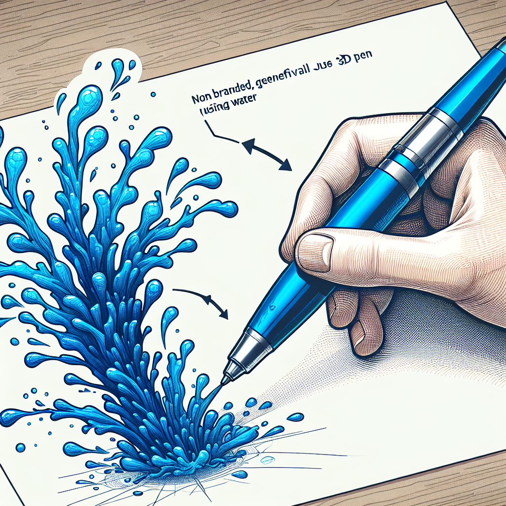 ¿Cómo dibujar efectos de agua con un bolígrafo 3D?